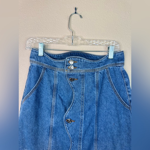 NWT - FARM Rio Blue Denim Skirt - Picture 8 of 11